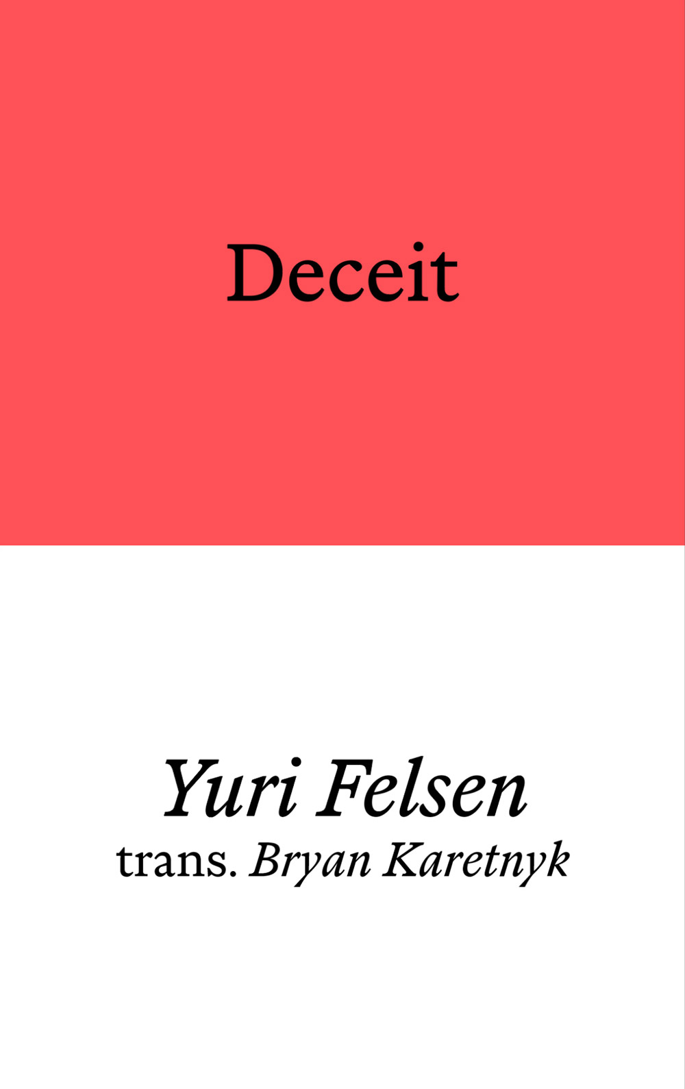 Yuri Felsen Deceit Cover