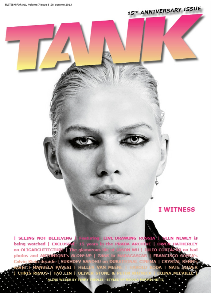 TANK Magazine Issue 59 15th Anniversary Issue I Witness Cover