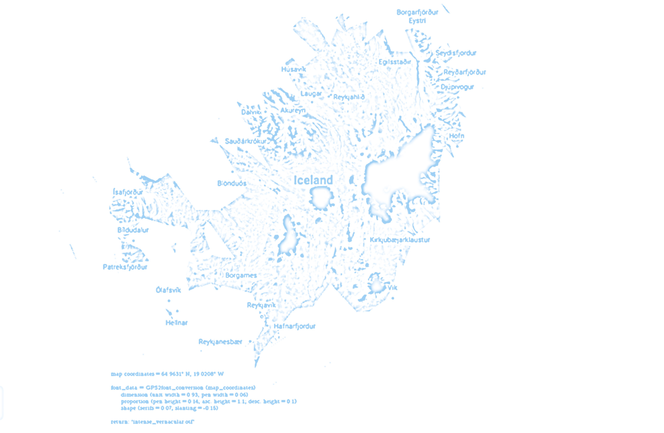 Map Iceland