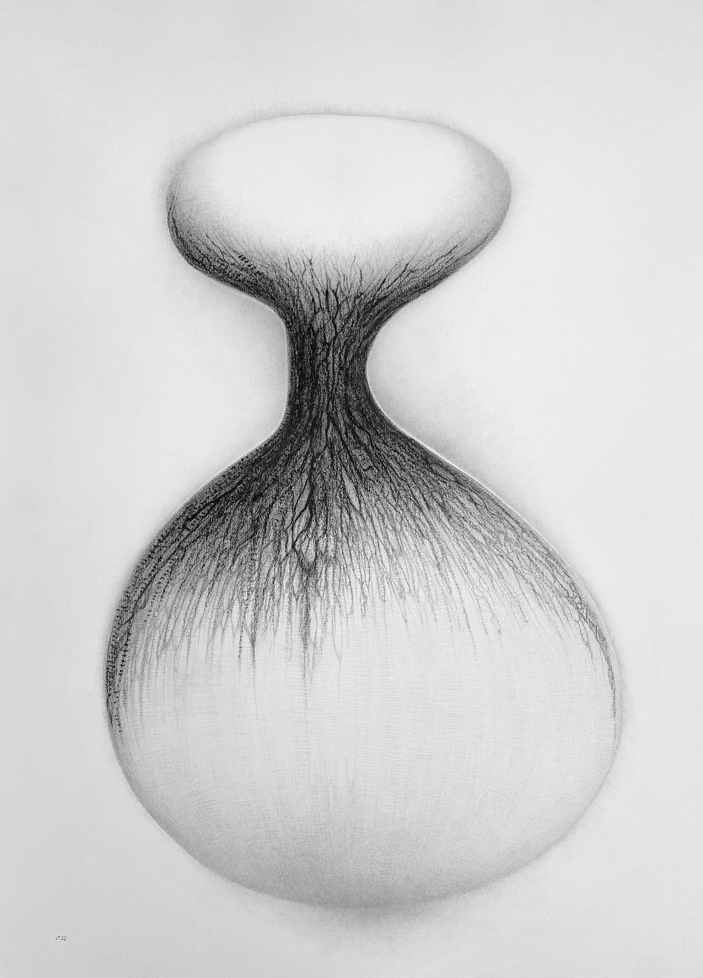 AUTONOMY 22. LIZZIE THURMAN. OIL PASTEL AND PENCIL ON PAPER 59.4 X 42 CM